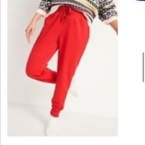 Red old navy joggers